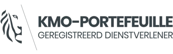 Logo KMO-portefeuille geregistreerd dienstverlener